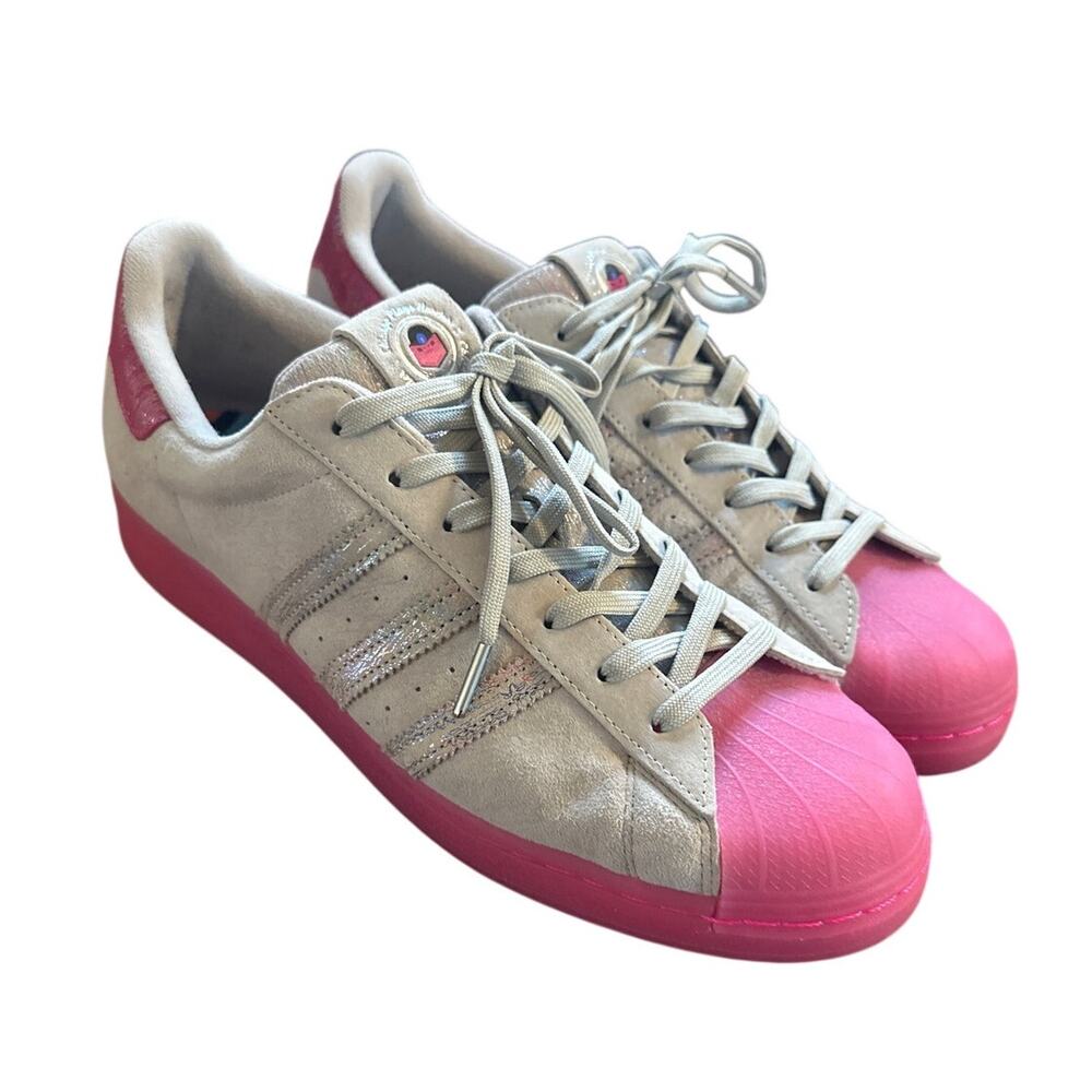 Men US-13 Adidas Fat Tiger Chicago Superstar Plays Harder Sneakers Shoes Gray